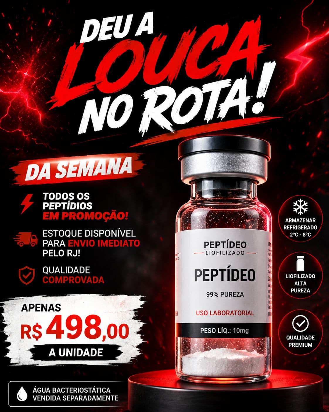 BPC-157 - DEU A LOUCA NO ROTA! – Peptídeo