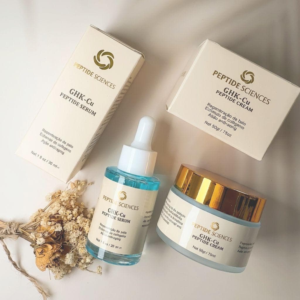 CONJUNTO LOÇÃO E CREME GHK CU – Peptídeo