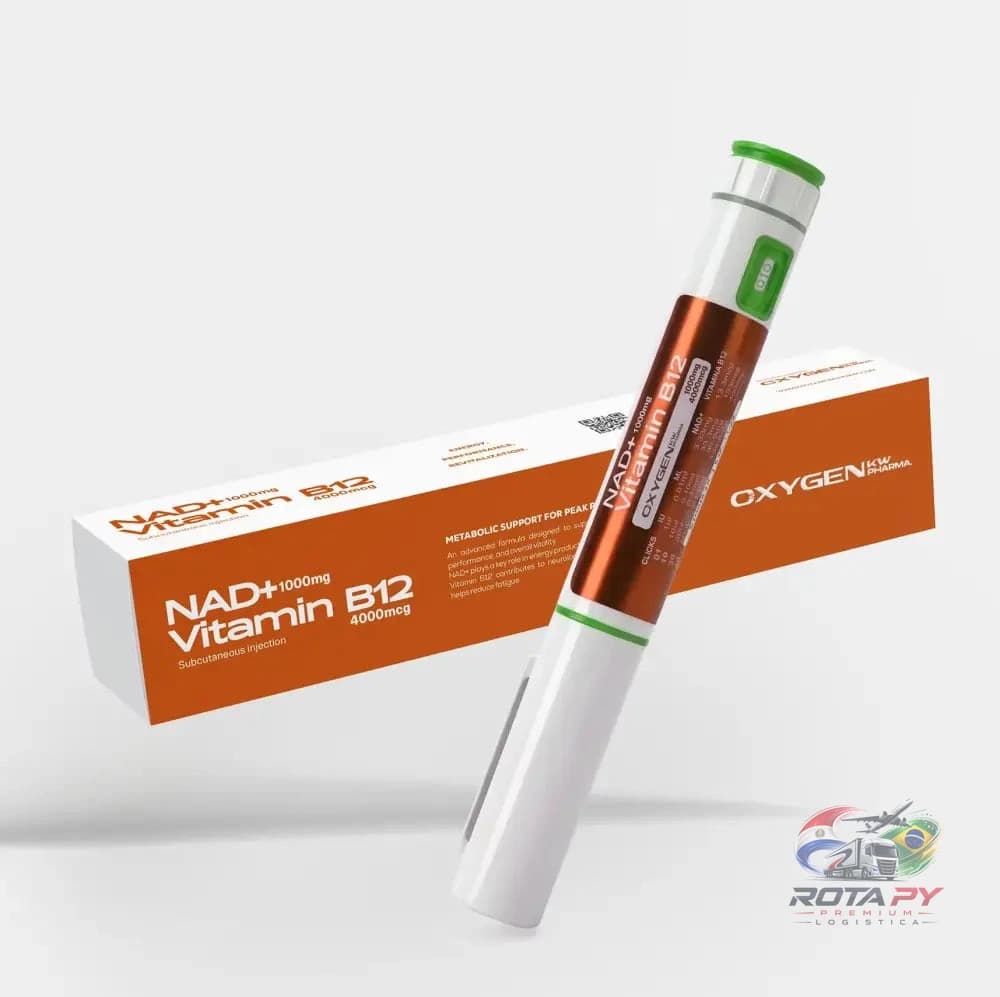 NAD+ 1000mg + Vitamina B12 4000mcg — Caneta – Peptídeo