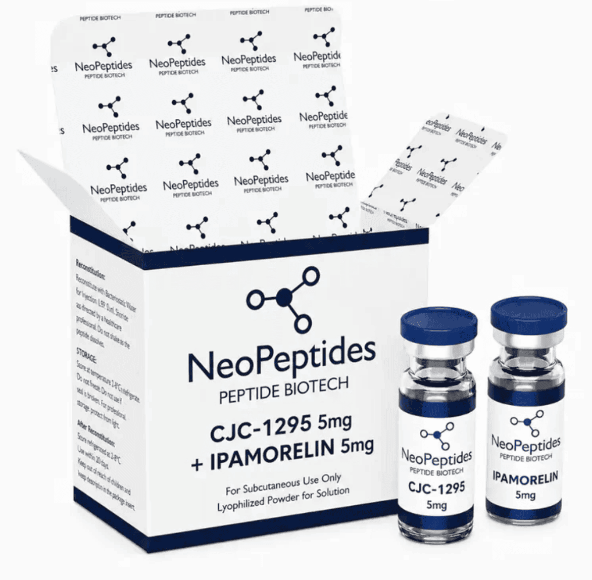 CJC-1295 + IPAMORELIM 10MG BLEND COM AGUA BACTERIOSTATICA – Peptídeo