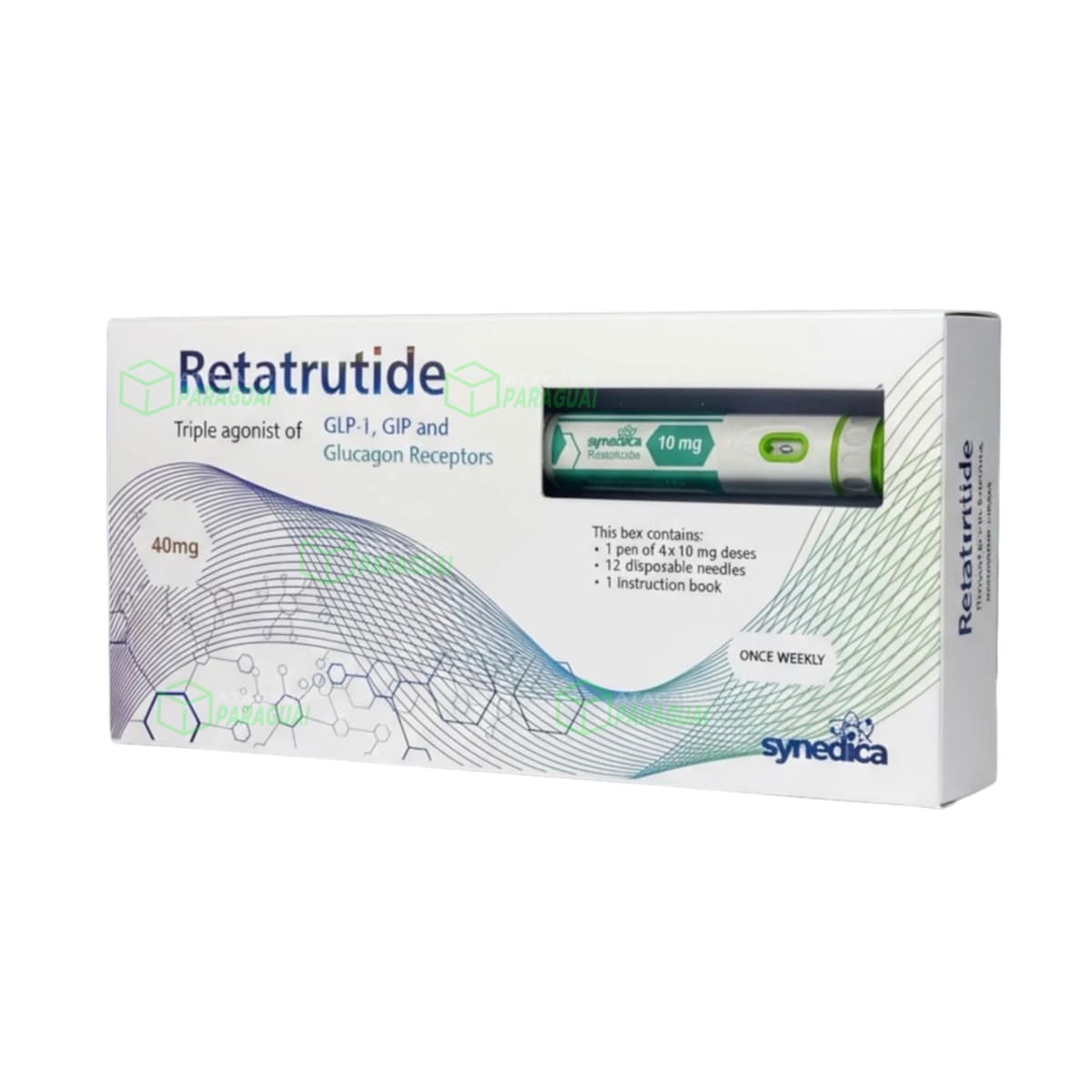Synedica Retatrutide 40mg – Peptídeo
