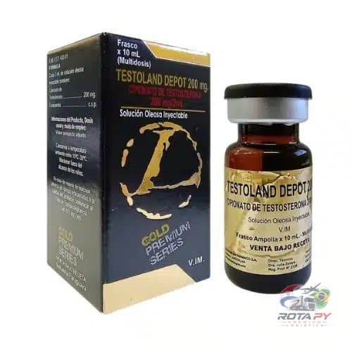 Testoland Depot Gold Premium 200mg/2ml – 10ml – Anabolizante