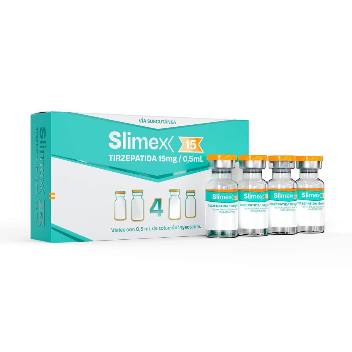 TIZERPATIDA SLIMEX 15MG 4 AMPOLAS – Tirzepatida