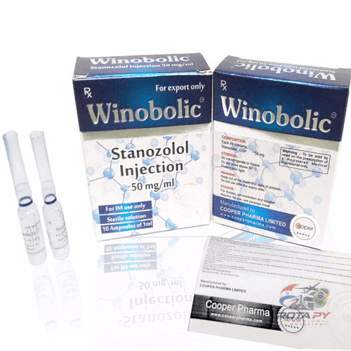 Winobolic Stanozolol Injetável 50mg/ml – 10 Ampolas – Anabolizante