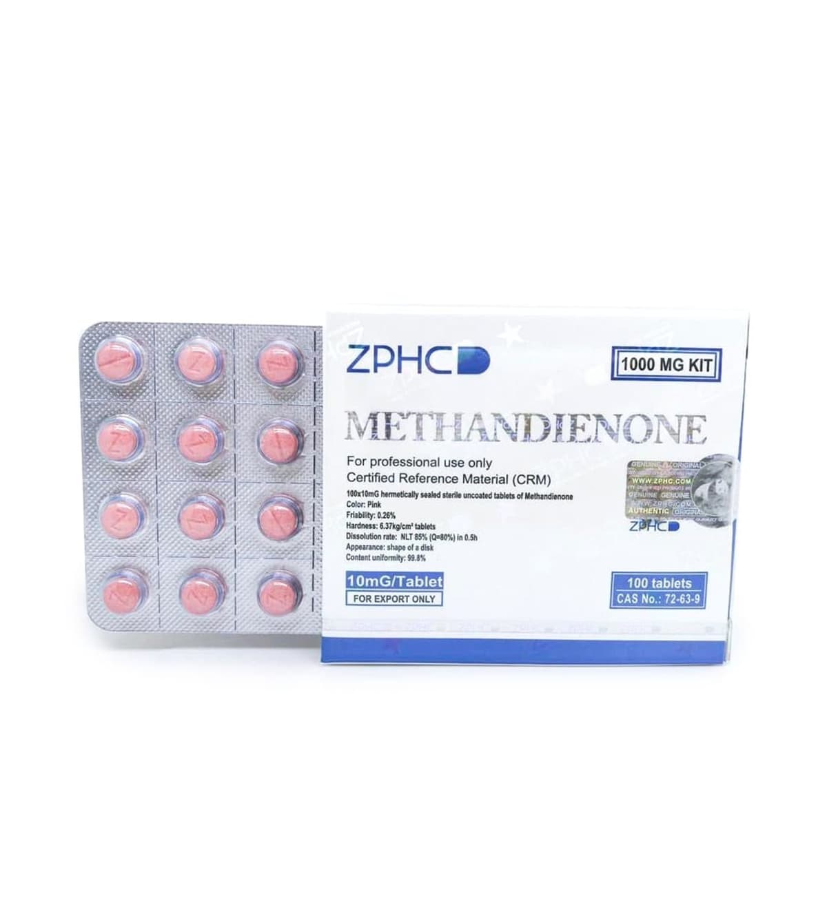 ZPHC Methandione x 100 Comprimidos – Anabolizante
